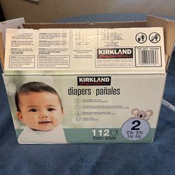 Kirkland size 2 baby diapers