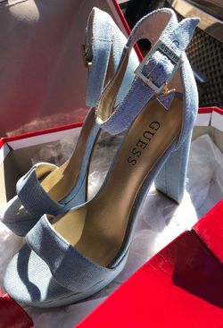Jean color guess heels