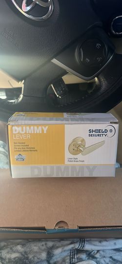 Dummy lever style polish brass finish ( doorknobs  ) pack of 1