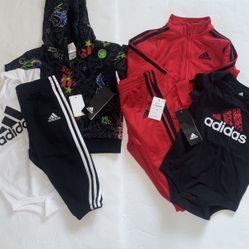 New Adidas Boys Sets Size 9 Months 