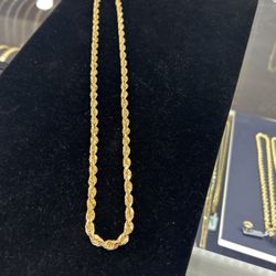 14k Gold Rope Chain