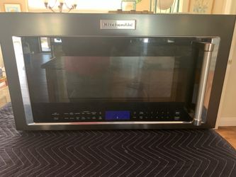 Kitchen aid over the stove microwave
