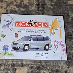 Monopoly Chrysler Town & Country Road Trip Edition Board Game Brand New Sealed!