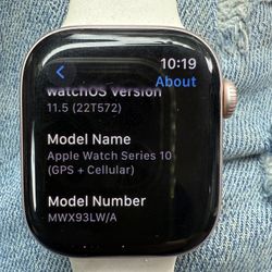 Series 10 42mm Rose Gold Apple Watch 