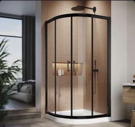 Round Shower Enclosure With Base