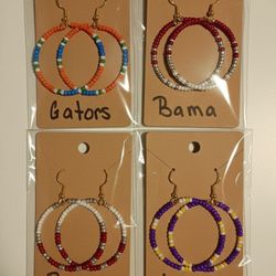 Seed Beed Game Day Earrings 