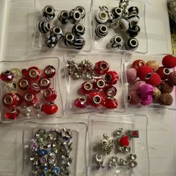 Big Beads And Charm Lot