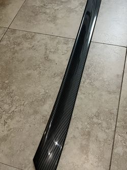 For 2018-2022 Honda Accord ABS Carbon Fiber Rear Bumper Moulding Cover Trim
