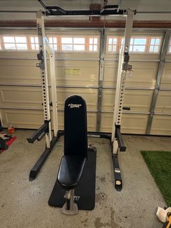 Fitness Gear Pro Half Rack with Bench