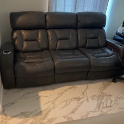 Grey Recliner Couch 