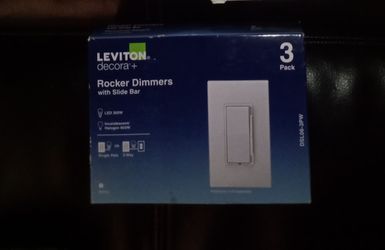 🔥🔥LEVITON decora+ Rocker Dimmer with slide bar