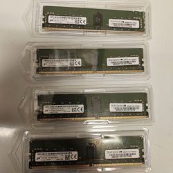 Memory Ram PC4-2933Y-RE2-12 Set Of 4 X 16 GB = 64 GB 