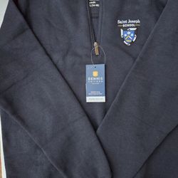 Dennis Uniform St Joseph's School Navy 1/4 Zip Pullover Youth XL (14-16) - NEW!