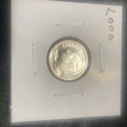 US coin 2000 Roosevelt dime proof MS
