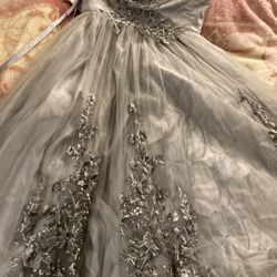 New Gray Dress for quinceañera, sweet sixteen or elegant party dress