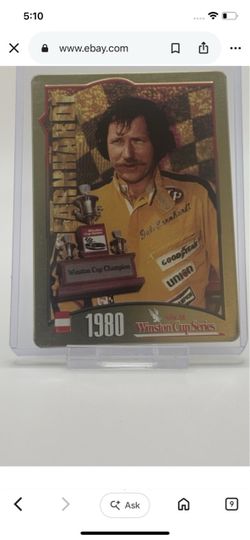 Dale Earnhardt 1995 metallic impressions card