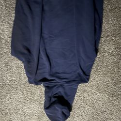 Dark Blue Polo Zipup Hoodie