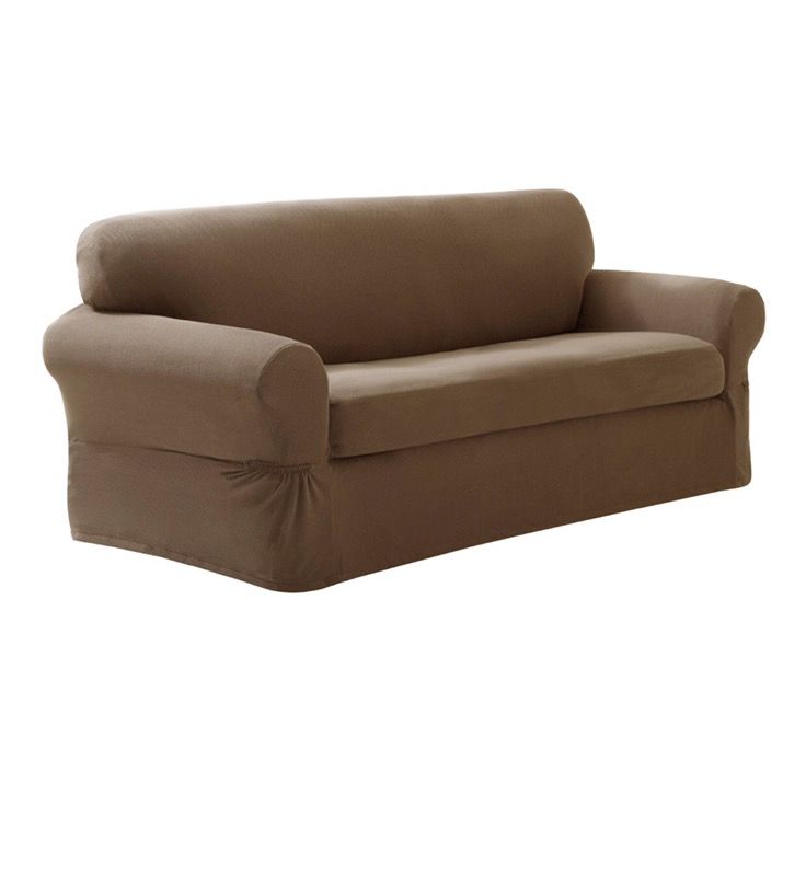 New in Box Maytex Stretch Pixel 2-Piece Sofa Slipcover