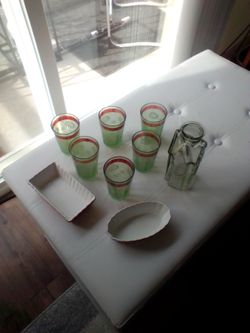 Holidays themed glass set