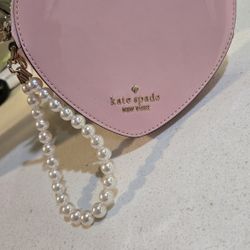 Kate Spade Pearl Love Shack 3D Heart Wristlet 