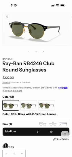 Ray ban sunglasses round club