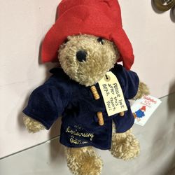 Paddington Bear 40th Anniversary Plush Vintage