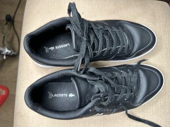 Lacoste Black Low-Top Sneakers size 9