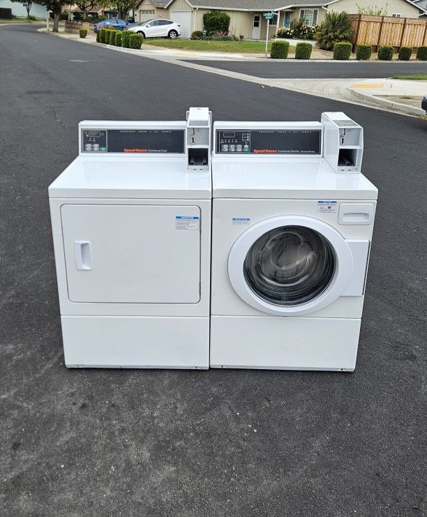 Speed Queen Coin Operated Commercial Washer & GAS Dryer Set