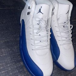 Jordan 12 White And Blue 