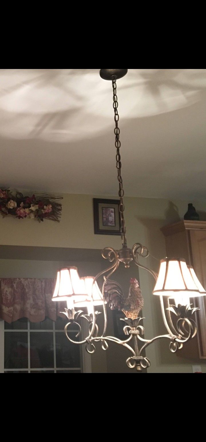 Rooster Chandelier