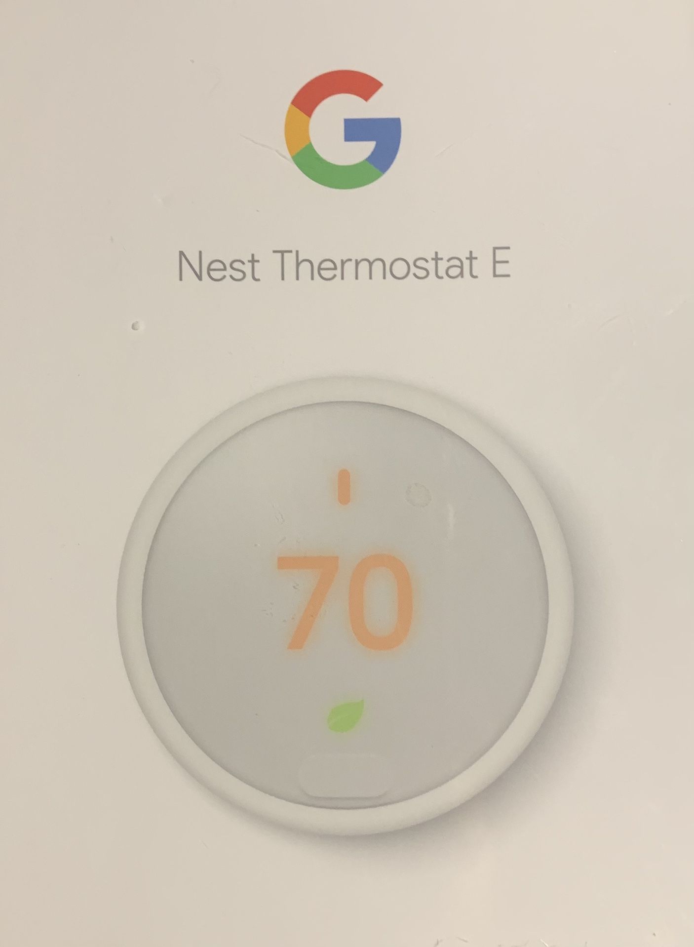 Google Nest Thermostat E! Model A0063 Item T4000ES