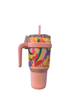 As-Is New REDUCE 40oz Insulated Stainless Steel Straw Tumbler - Paradise Pink Retail $20.00
