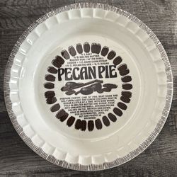 Pecan Pie Recipe Plate