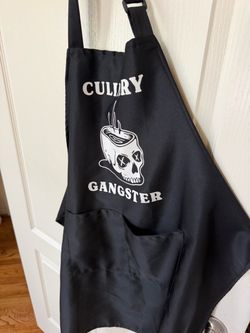 Culinary Gangster Black Graphic Apron