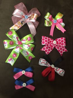 Hair bows brand new hand made