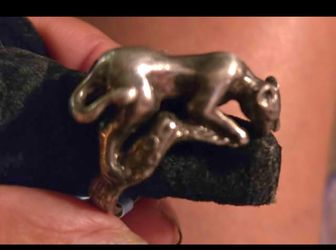 Sterling Silver Tiger Ring rare finger wrap  Culver City area