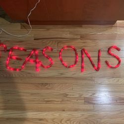 Seasons, Greetings, Lighted Decoration