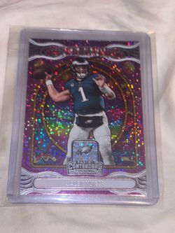 Jalen hurts supernatural insert football card