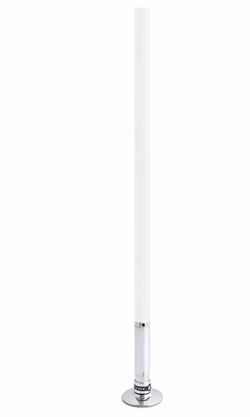 X-pole powder coated. White