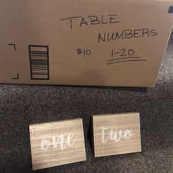 Wood Blocks With Numbers 1-20
