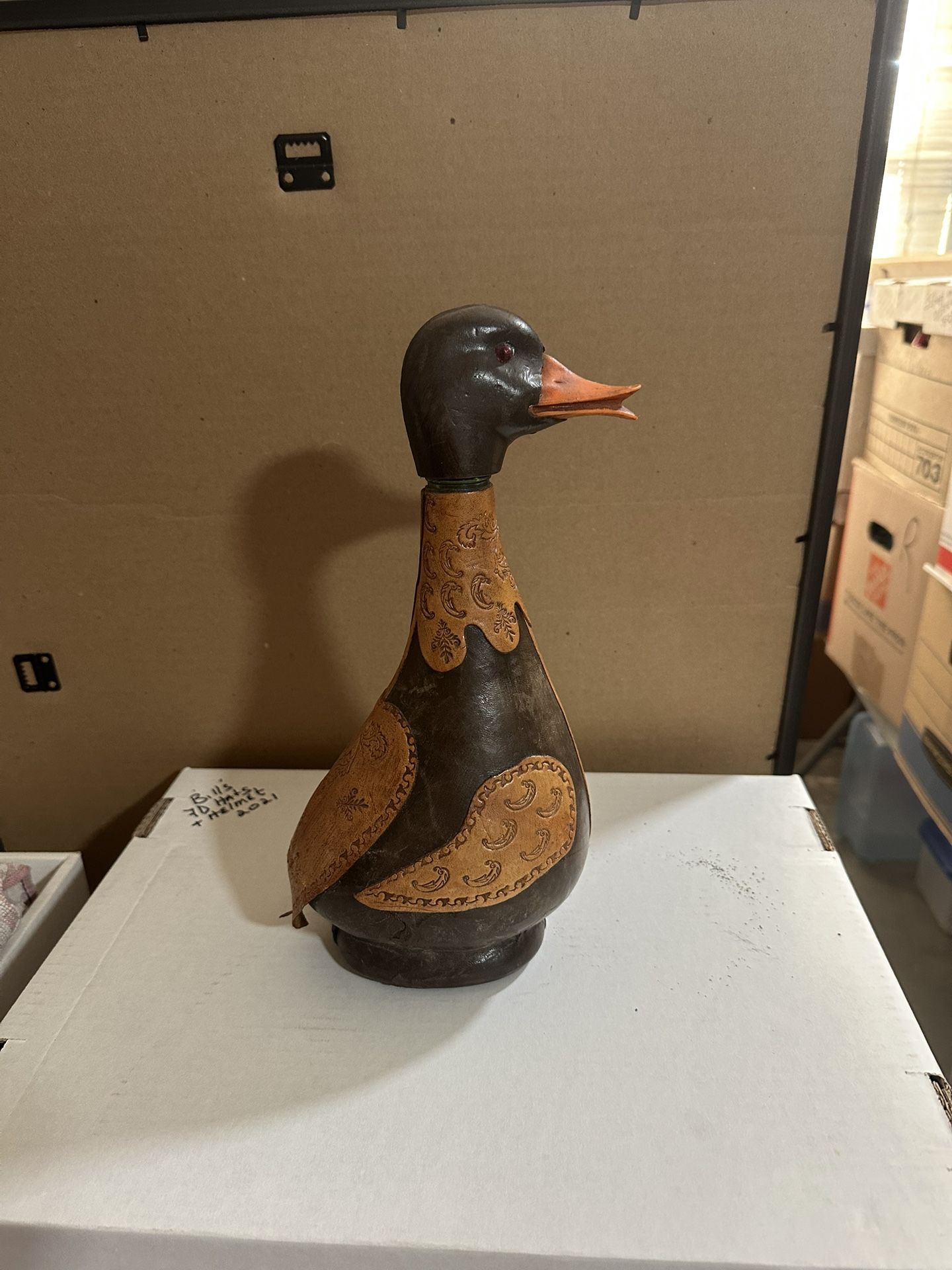 Vintage Italian Hand Crafted Leather Duck