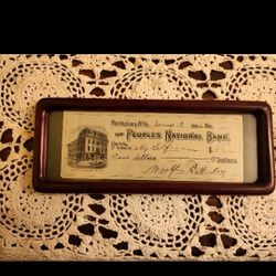 1896 People's National Bank Check Martinsburg West Virginia