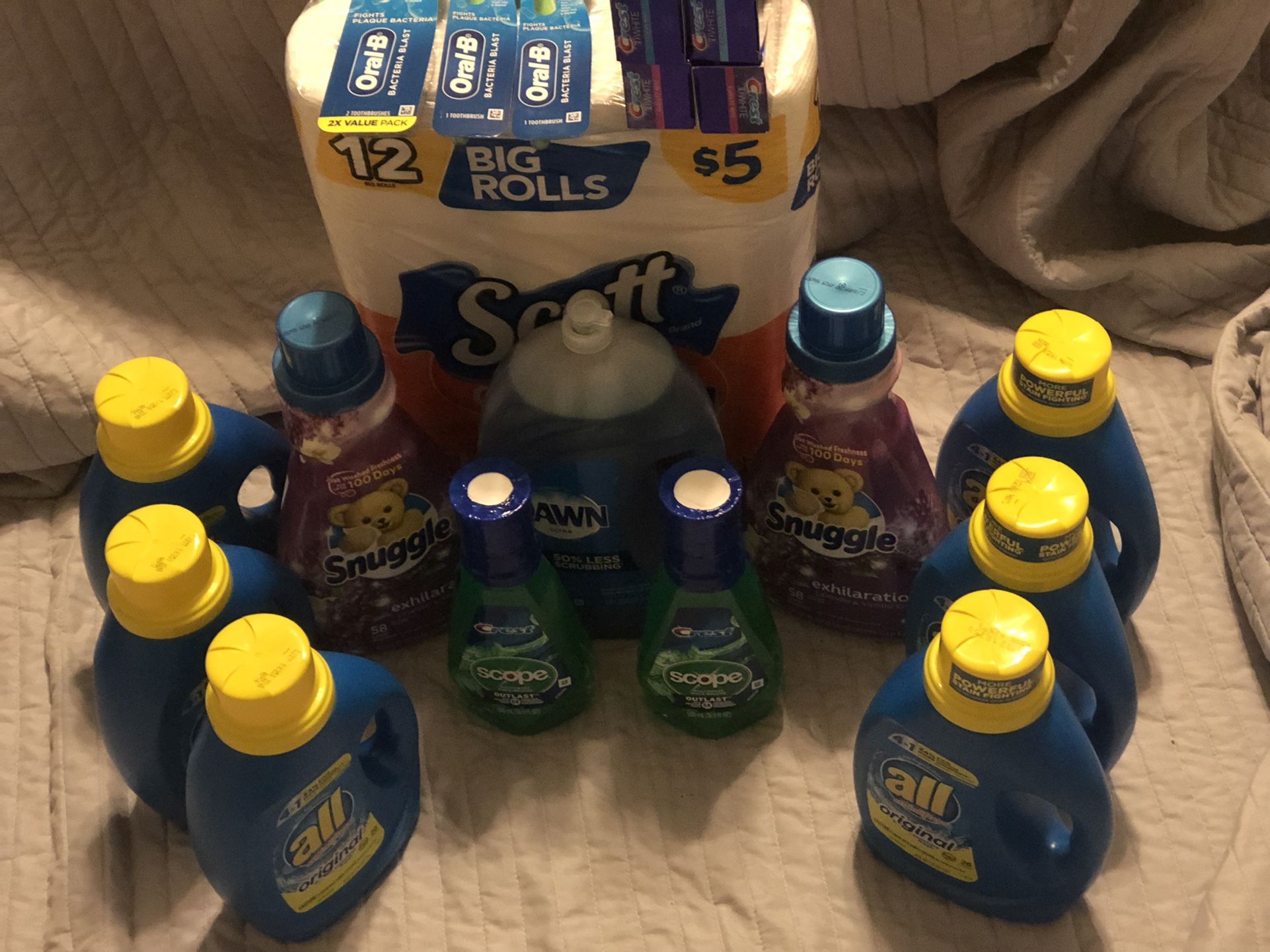 Household bundle- All liquid laundry detergent with Snuggle