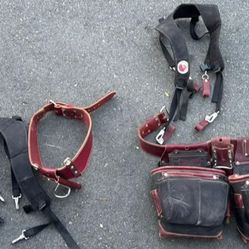 Occidental leather tool belt with suspenders