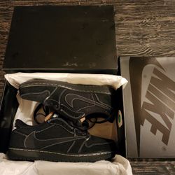 Brand New Deadstock Jordan 1 Retro Low OG SP Travis Scott Black Phantom