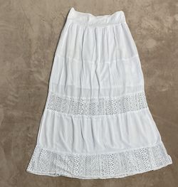 JOE B By Joe Benbasset Elegant White Lace Maxi Skirt Women’s L / Read Description 