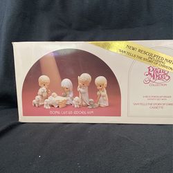Precious Moments Come, Let Us Adore Him Nine Piece Nativity Set