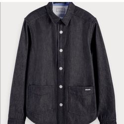 Scotch & Soda Reversible Ombre Cotton- Blend Overshirt Size M
