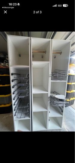 IKEA Shelves with Baskets