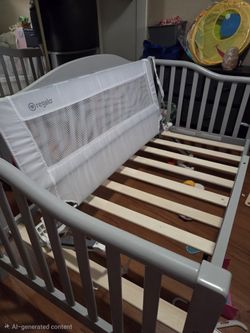 Assembled Gray Toddler Bed